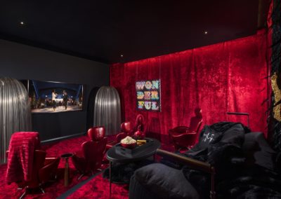 Red movie theater room
