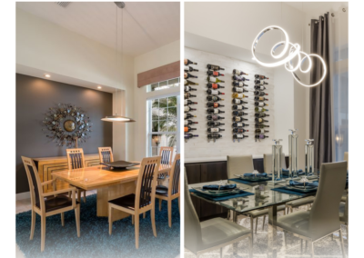 Dining room wine racks