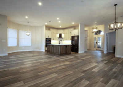 Wood floor in kitchen