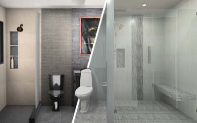 Zen Meets Coastal: Two Bathrooms, Two Designs